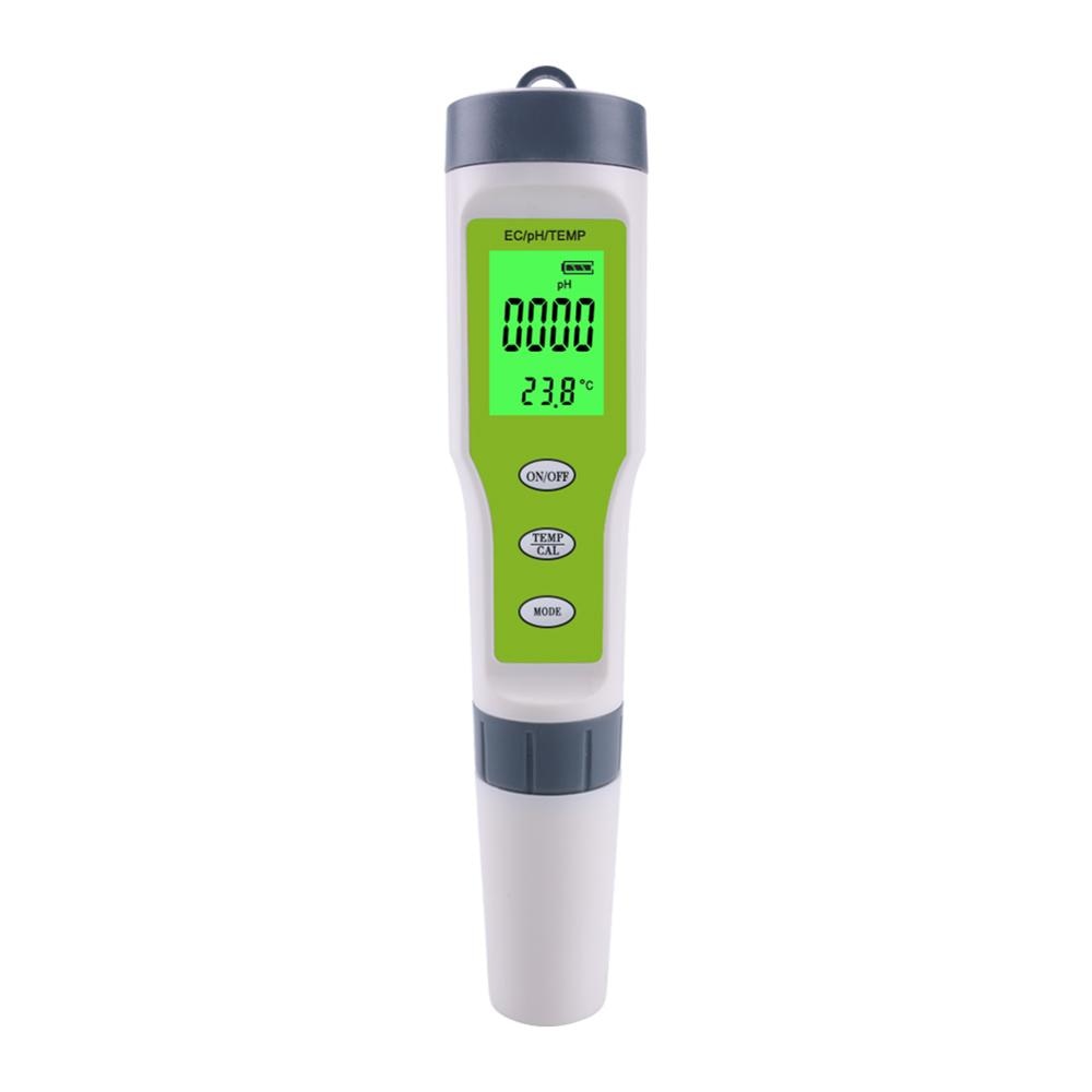 Draagbare Ph/Ec/Temp 3 In 1 Test Pen Handheld Ph Waarde Ph Meter Tds / Ec Water Tester Voor Zwembad Thuis Water
