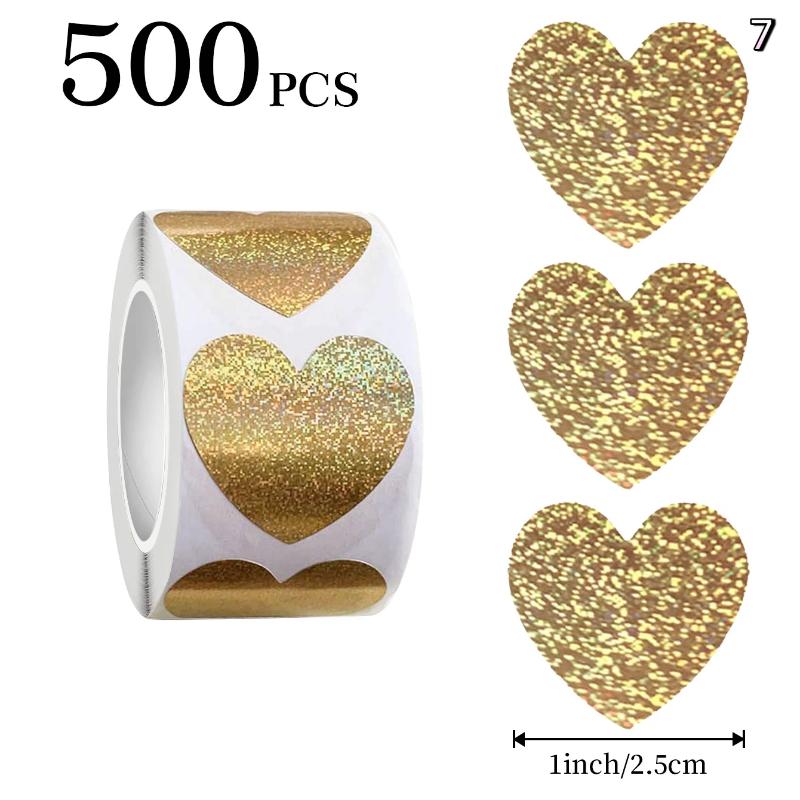 120/500 stuks valentijnsdag hartstickers, sluitstickers, stickers voor enveloppen met de tekst "happy wedding", feestdecoratiestickers: Legergroen