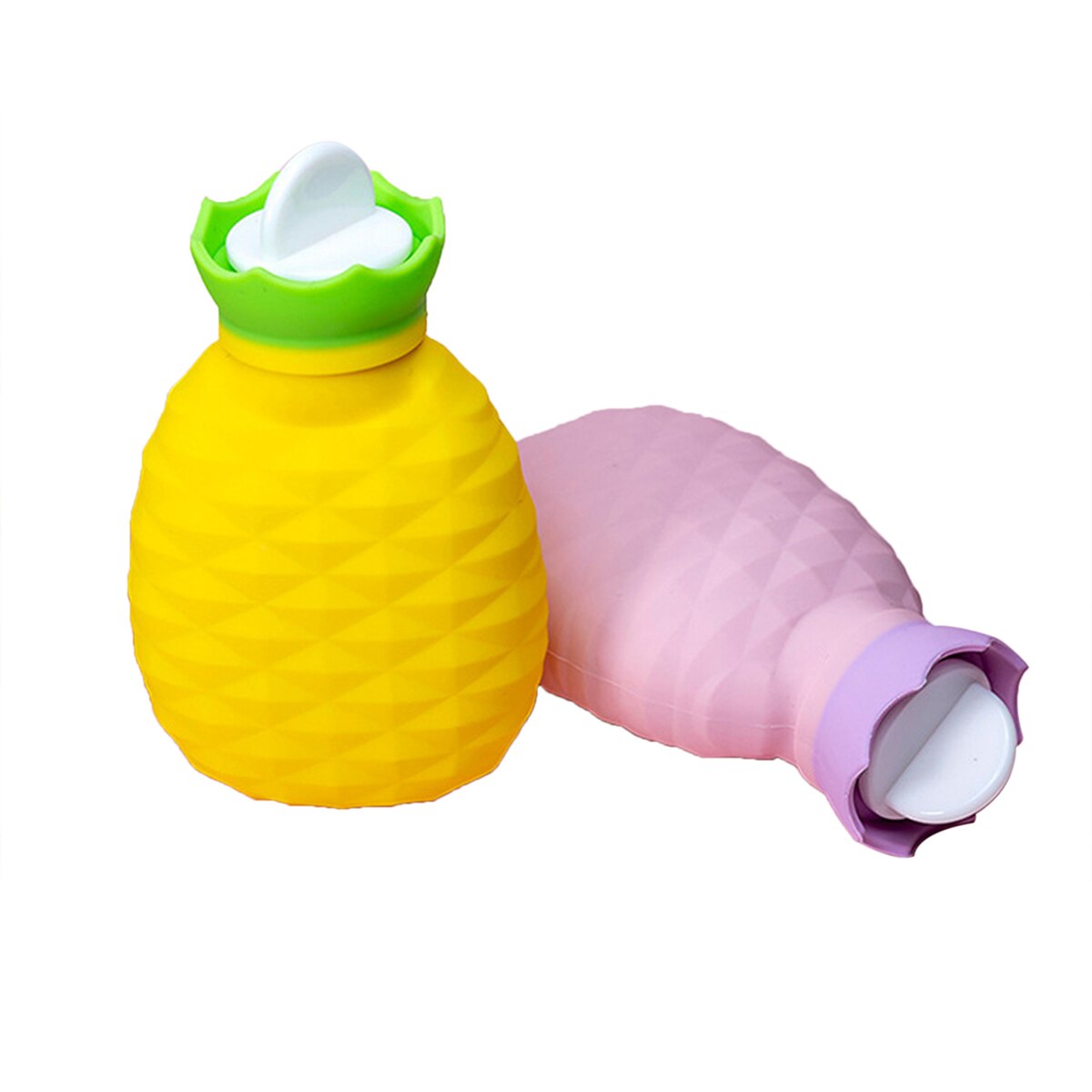 200Ml Multi-Functionele Ananas Vorm Warmwaterkruik Explosieveilige Koud Of Warm Siliconen Hand Flessen Kids zand Speelgoed