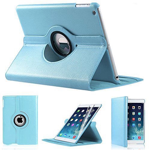 360 rotación Coque para iPad de de 9,7 5th 6th aire 1 2 DE AIRE caso magnético inteligente para automóbil dormir cubierta para iPad caso 360: Sky Blue