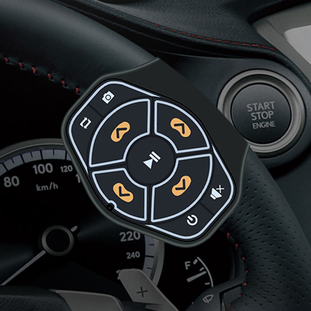 4.0 télécommande voiture volant sans fil Bluetooth petite décoration de voiture personnelle extérieure pour iOS téléphone Android