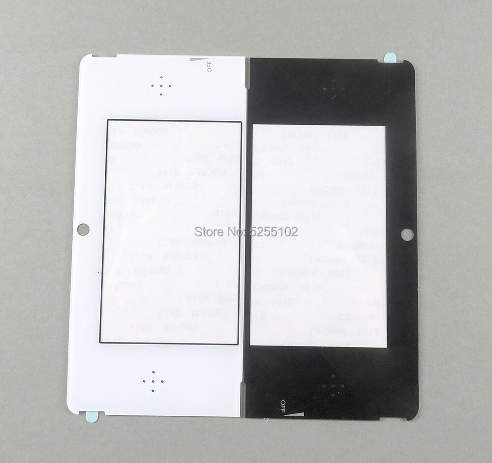 30 stück originale obere front-lcd-bildschirmglas-ersatzteile für nintendo 3ds spiegelreparatur beschädigter teile glasabdeckung