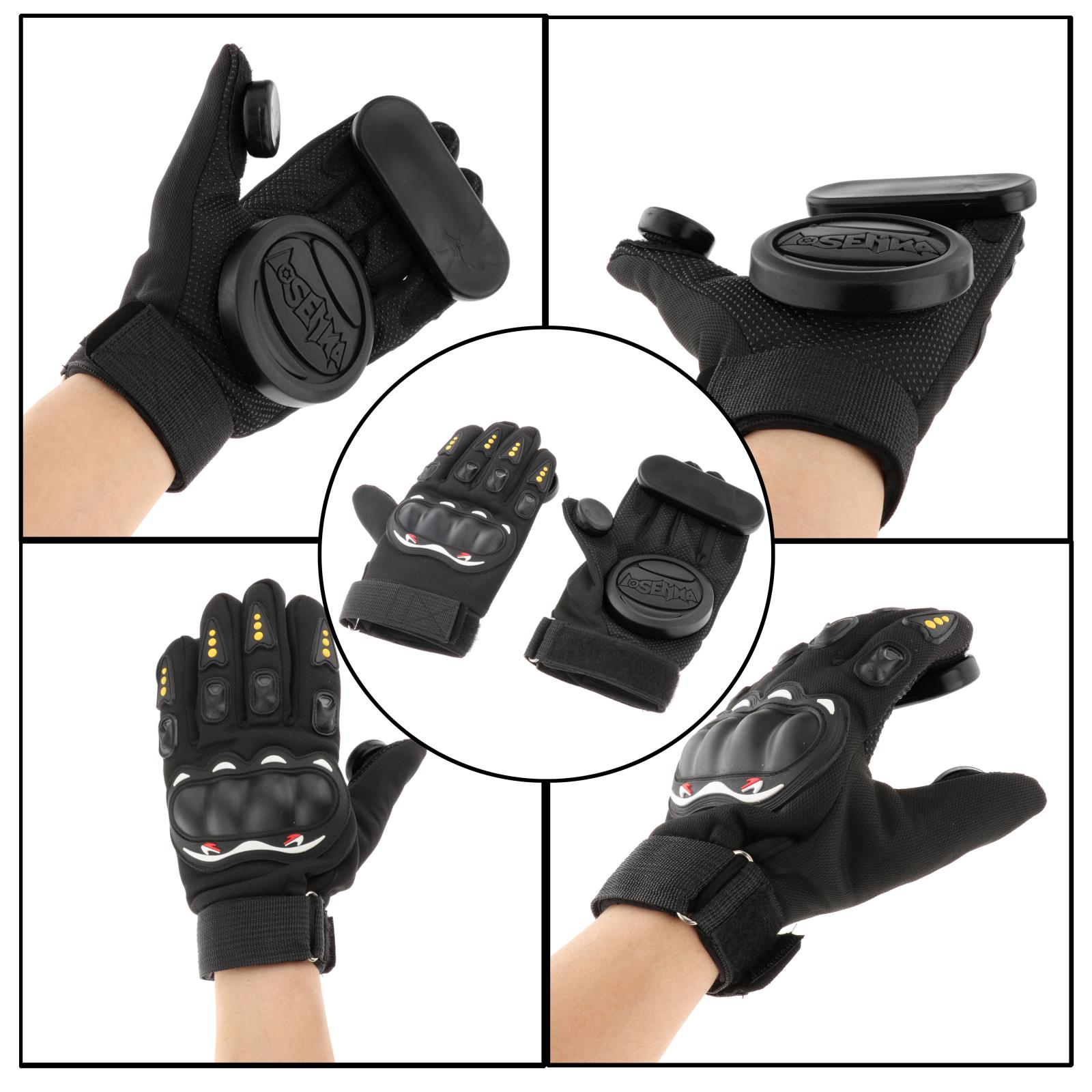Downhill Skateboard Gloves Roller Long Board Slider Skateboard Turning Gloves Slide Brake Gloves With Slider Skate Accessories