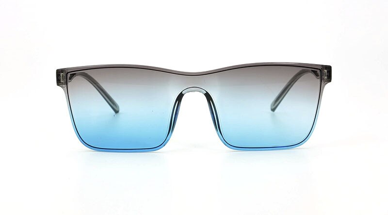 Kantløse solbriller i ét stykke med europæiske og amerikanske slikfarvede solbriller til damer: Y6