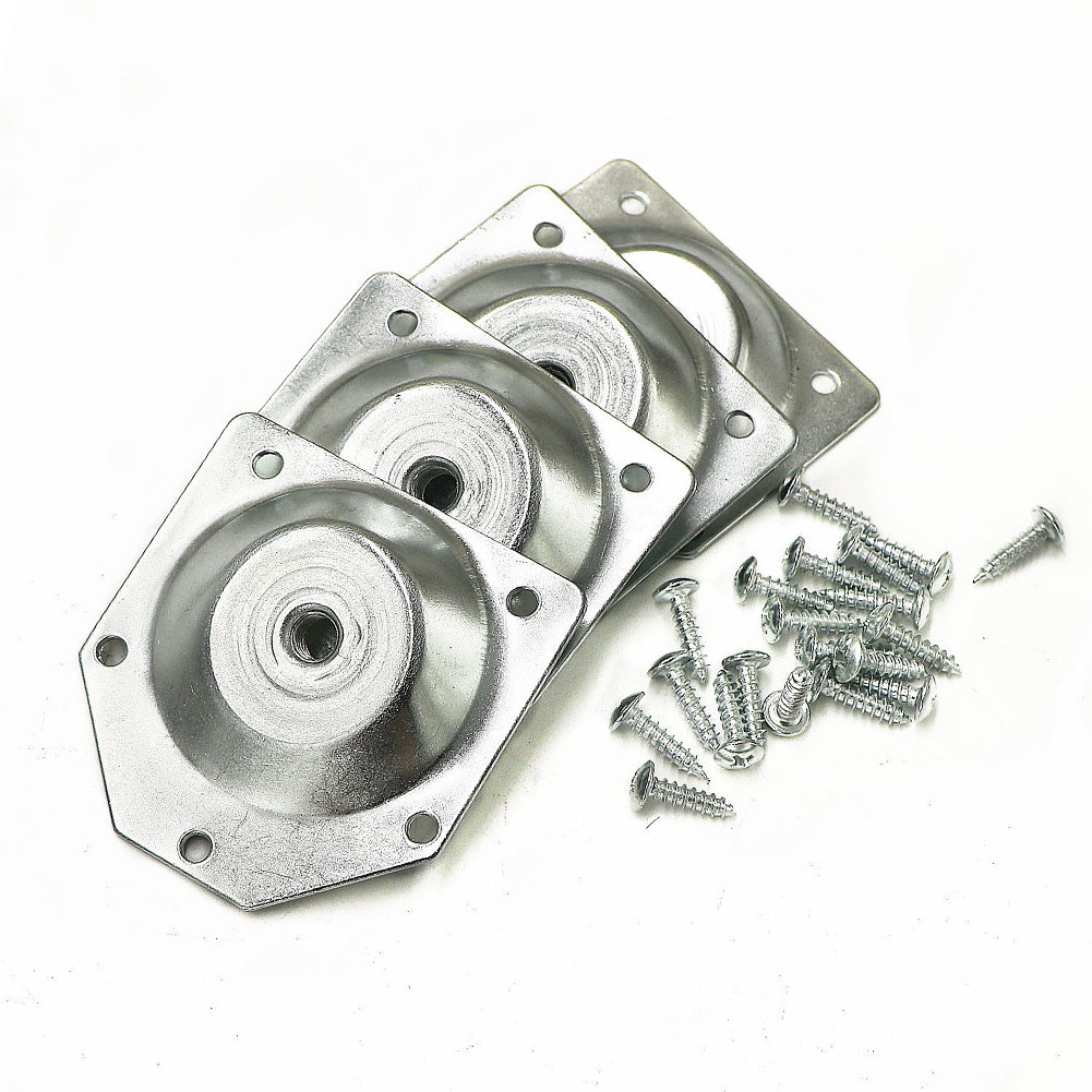 4pcs Home Household Hardware Sofa Angled Legs Fixing Plate Table Feet Cabinet Easy Install Bed With Screw Mounting Bracket