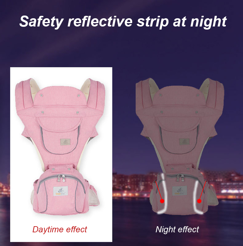 Gabesy-mochila portabebés ergonómica para bebé, portabebés, mochila frontal, taburete de cintura, bolsa de almacenamiento para bebé de 0 a 36 meses
