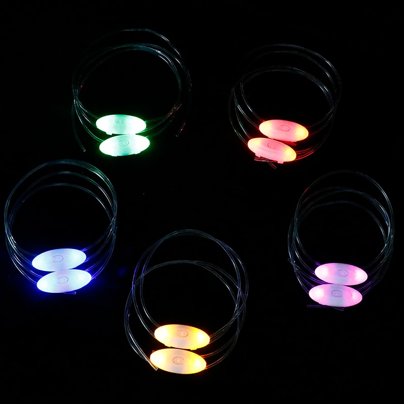 Colorful LED Flash Light Shoe Laces Party Disco Shoes Strap Glow Stick Shoelaces