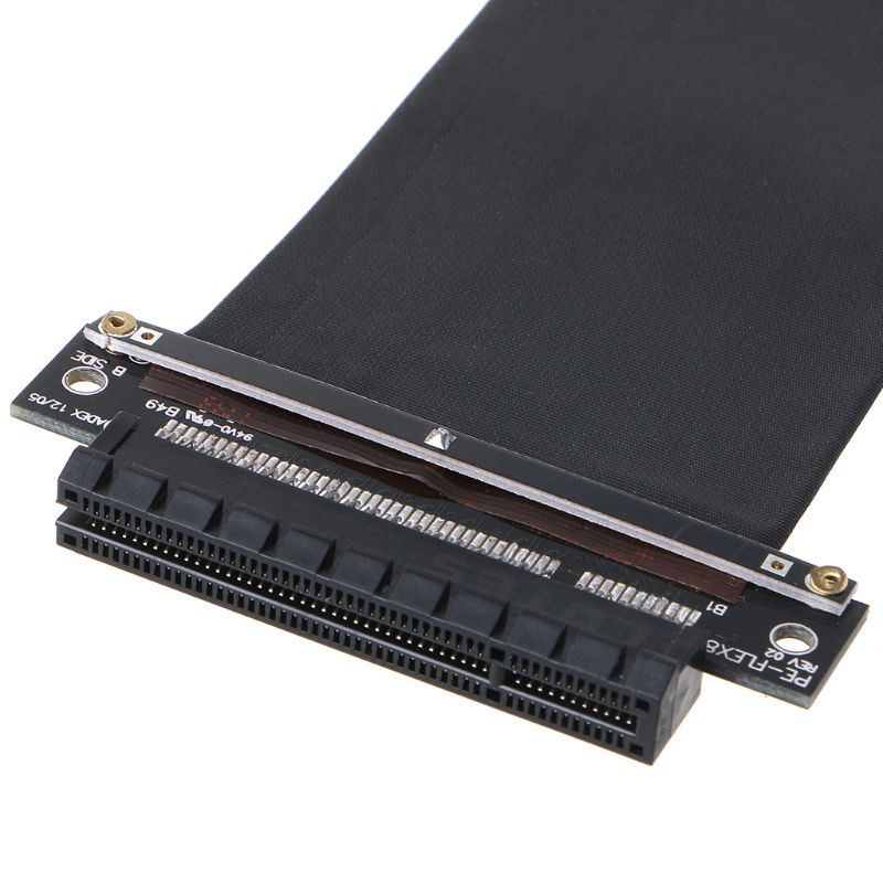 15cm PCI-e PCI Express 8X to 8X Extension Cable with Gold-Plated Connector 180 Degree Cable Line Cord