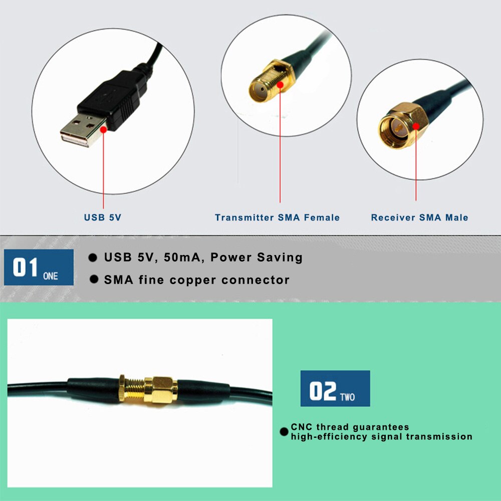 Antena GPS wzmacniacz nawigatora 5M/16FT samochodowy wzmacniacz sygnału GPS odbieranie i przesyłanie robić telefonu nawigacja samochodowa system