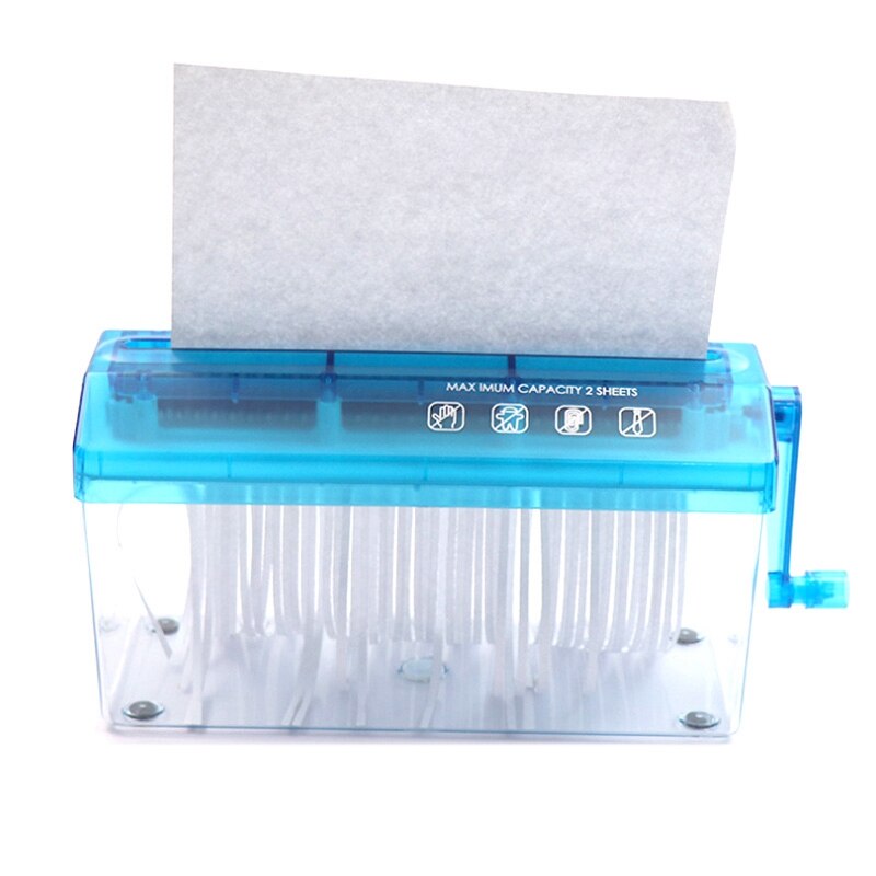 Trituradora Manual de documentos para hojas A4, trituradora Manual de documentos para oficina y escuela, para papel y documentos