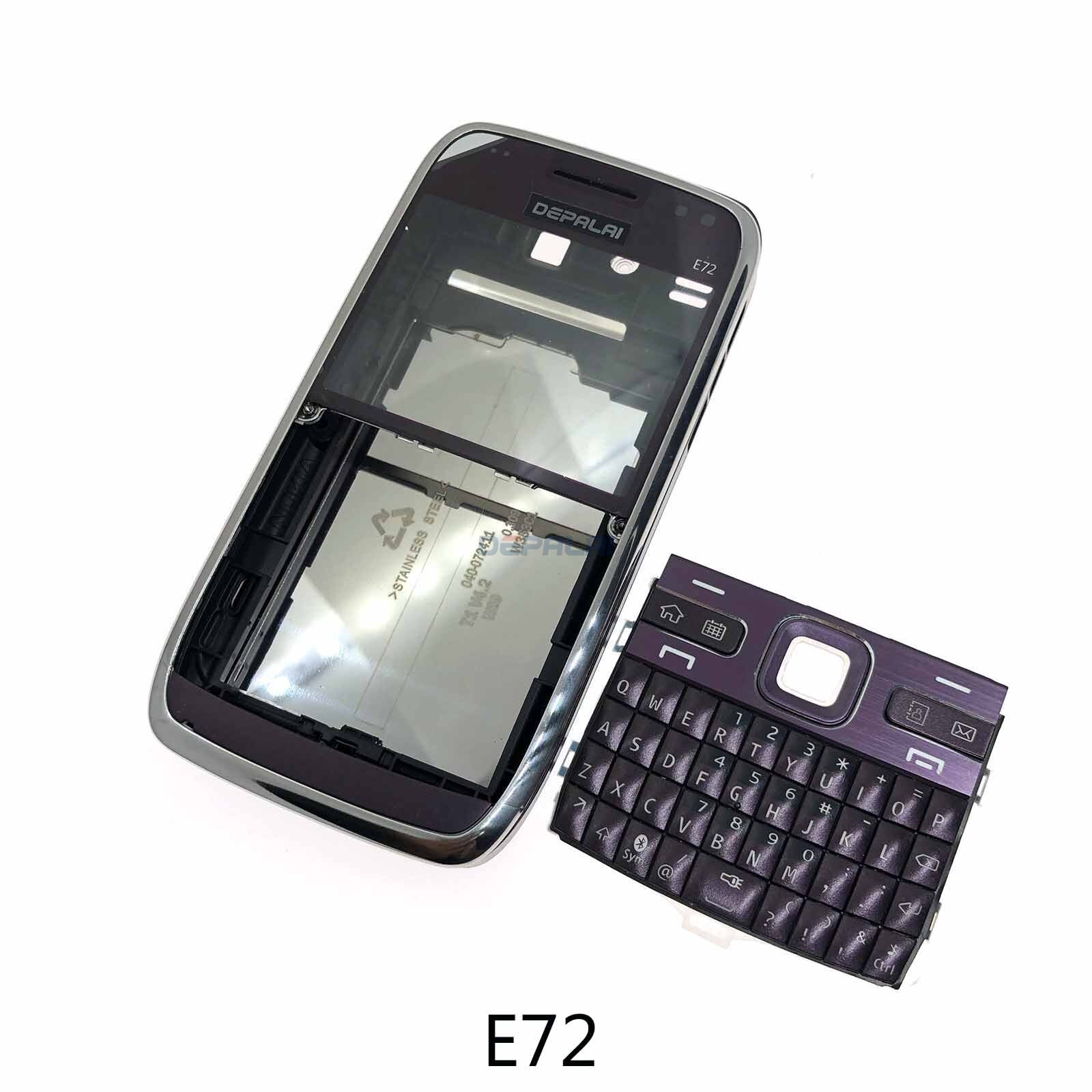 Voor Nokia E63 E71 E72 Behuizing Voorkant Faceplate Frame Cover Case + Back Cover Batterij Deur Cover + Toetsenbord