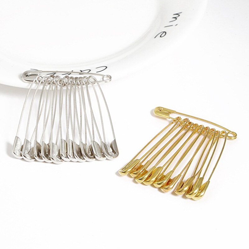 50Pcs/Set Safety Pins Gold Metal Needles Small Brooch Mulit Size Pins For DIY Handmake Sewing Apparel Tools Accessories