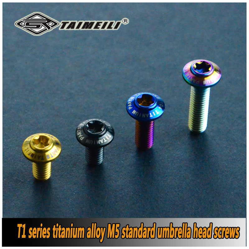 TAIMEILI titanium legering paraplu hoofd schroef T1 serie standaard paraplu hoofd M5x10-30mm motorfiets modificatie 1pcs