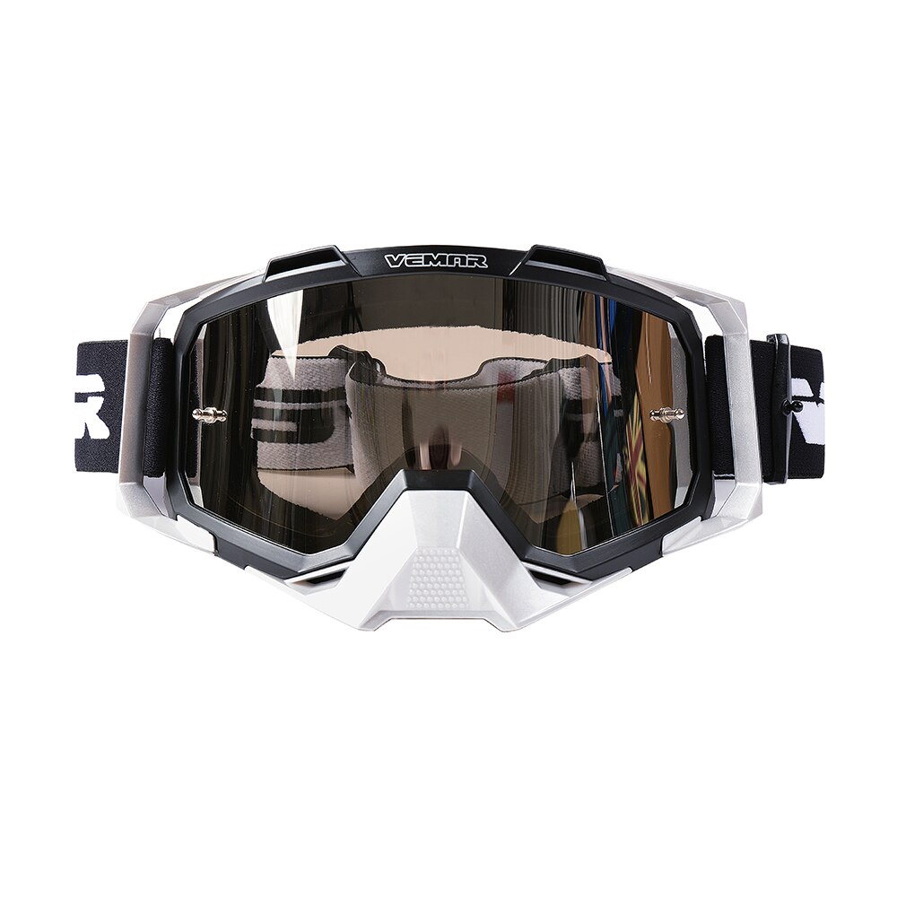 Motocross Goggles Moto Glasses Outdoor Sport Cycling Dirt-Bike Off-Road Sun Glasses MX ATV Men Motorcycle Helmet Goggles: Black White
