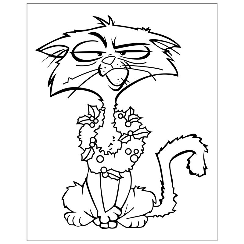 Animal cat Rubber Silicone Clear Stamps for Scrapbooking Tampons Transparents Seal Background Stamp Card Making Diy: 9x7.4