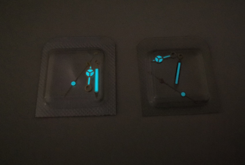 Urværk tilbehør original eta 3186 værk tilbehør 116710 ur hånd lysende nål