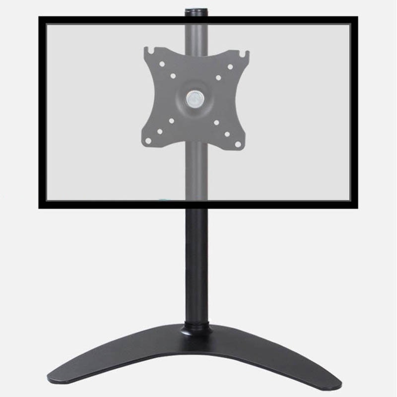 LCD-T600 10"-27" big base 400mm high VESA 50X50 75X75 100X100 touch screen lcd monitor arm shelf desktop bracket quick release