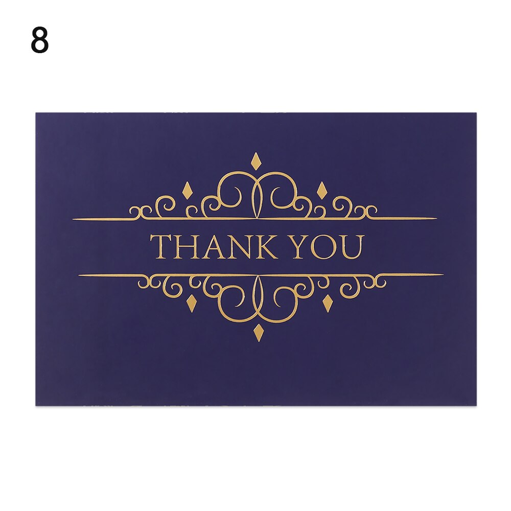 5pcs Gold Embossed Thank You Cards Blank Note Cards with Envelopes Letter Greeting Cards Perfect Business Wedding Cards Gra: 8