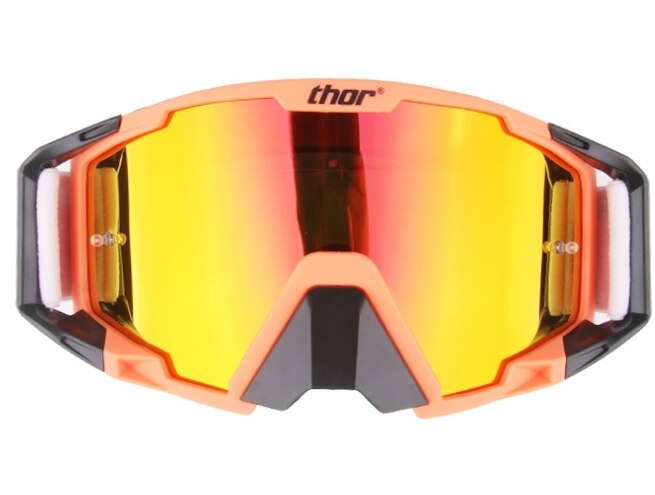 Motocross lunettes MX hors route saleté vélo Moto casques lunettes Ski Sport lunettes Masque Moto ensemble de lunettes: orange