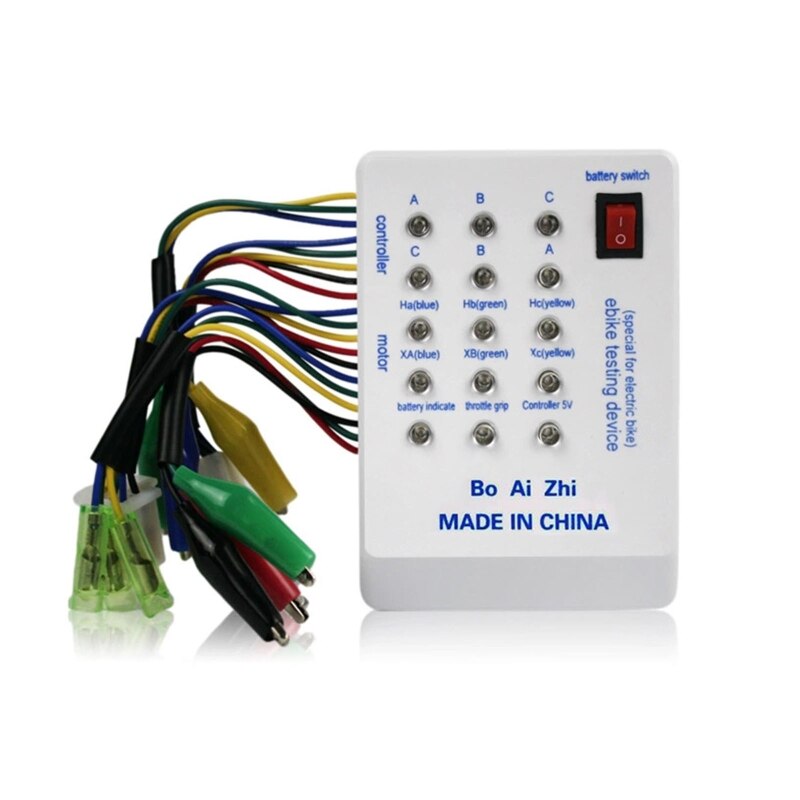 Draagbare E-Bike Tester Borstelloze Motortester Met Indicator 24V/36V/48V/60V/72V Rijden Quick Batterij Aangedreven Gespaard