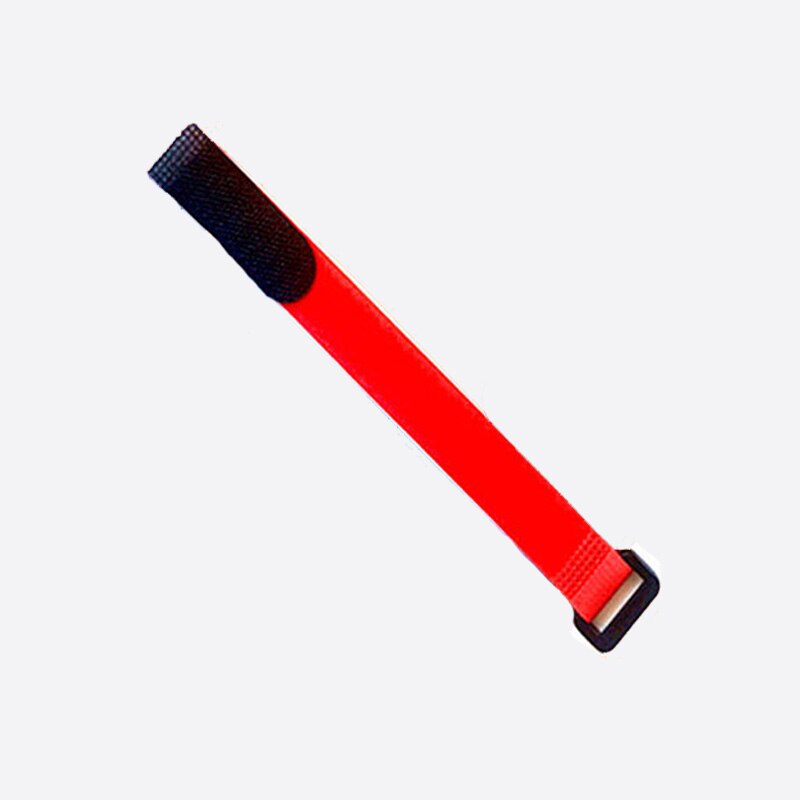 10 stk / parti 2cm * 50cm nylon omvendt spænde velcros magisk krog løkke fastgørelse kabelbånd velcroing rem klæbrig linje efterbehandling: Rød