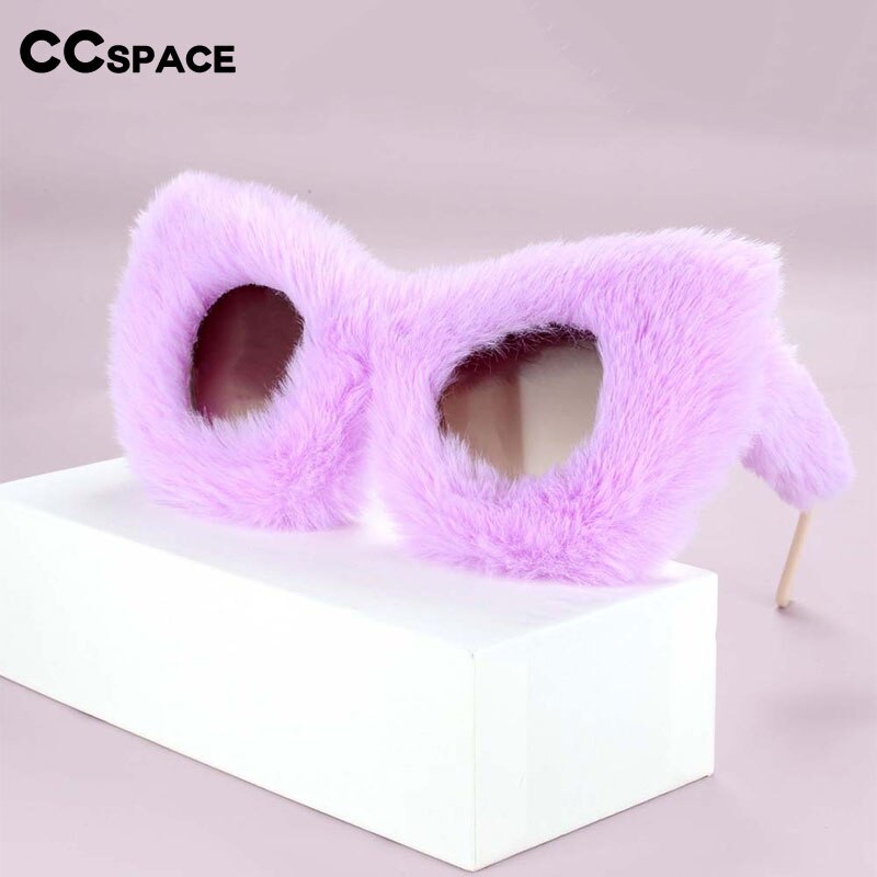 Gafas De Sol De ojo De gato para mujer, lentes De terciopelo De piel suave, estilo Punk, a la , UV400, hechas a mano, 54190