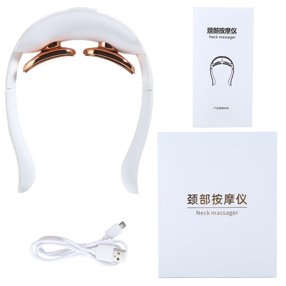 Electric Cervical Vertebra Massager Pulse Physiotherapy Massage Instrument Foldable Neck Protector Intelligent Pain Relief: Default Title