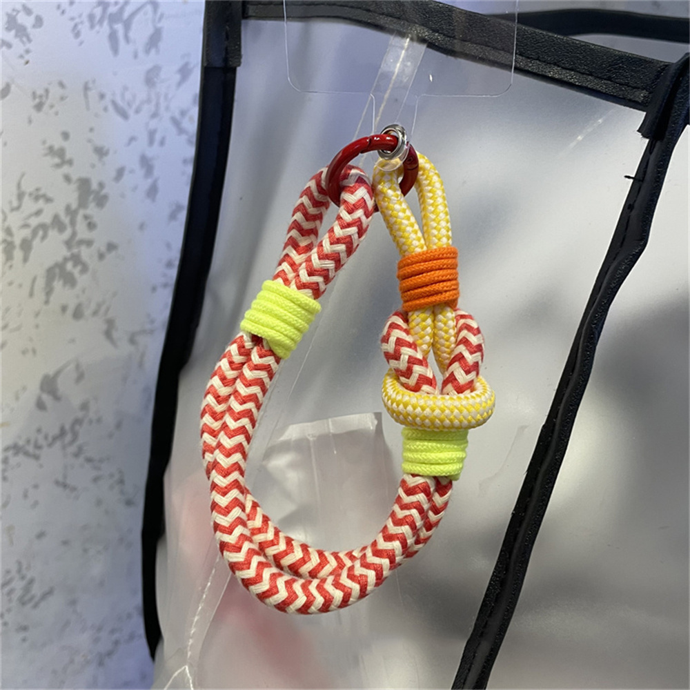Korea Mobile Phone Lanyard Hanging Decoration Can Be Carried Twist Rope Anti-loss Pendant Strong Wrist Short Straps Band