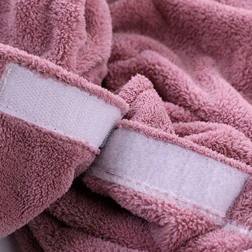 1Set Chic Bath Towel Wearable Towel Superfine Fiber Solid Color Soft and Absorbent Cleaning Plain Towel Hotel Home Bathroom