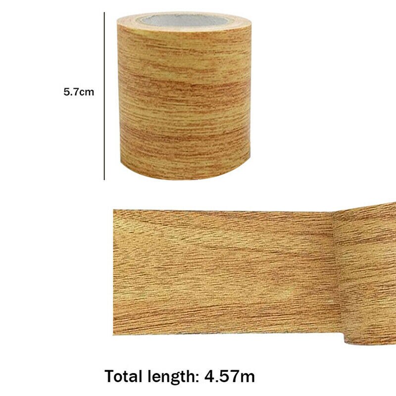 Self Adhesive Fix Patch Leather Wood Grain Tape Sofa Furniture Baseboard Repair Subsidies PU Fabric Stickers PU Leather Patches: 02 Wood Grain