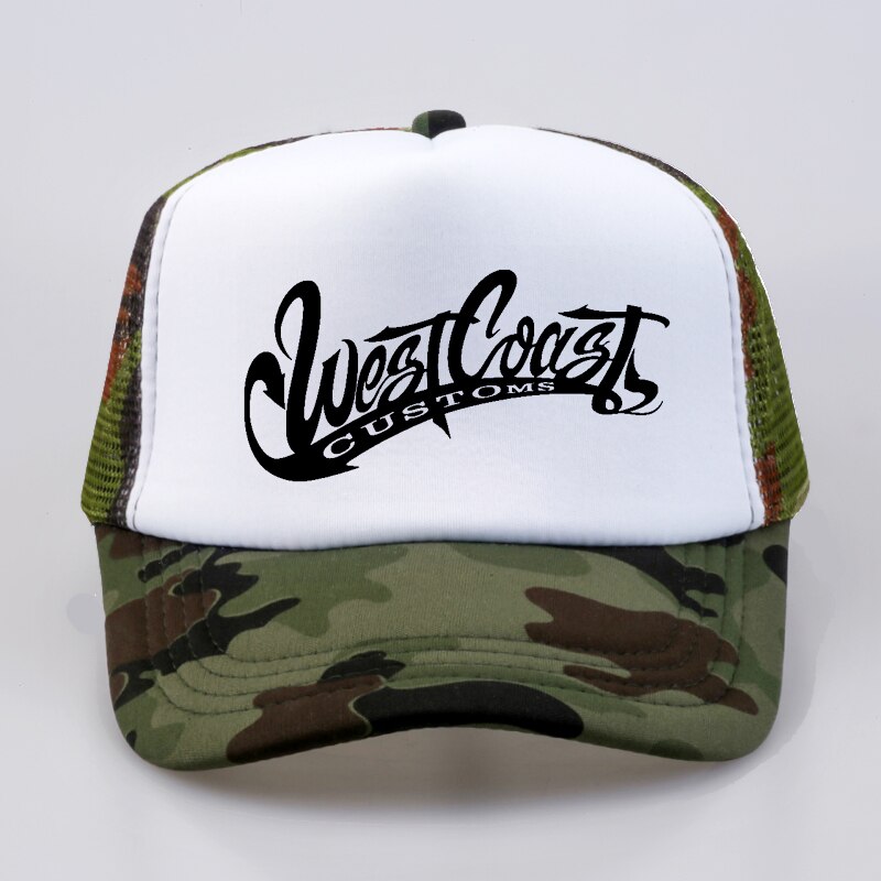 Men Women west coasts customs GLDAN hat Letters Print Baseball Caps Summer Hip Hop Casual cool mesh trucker cap hats