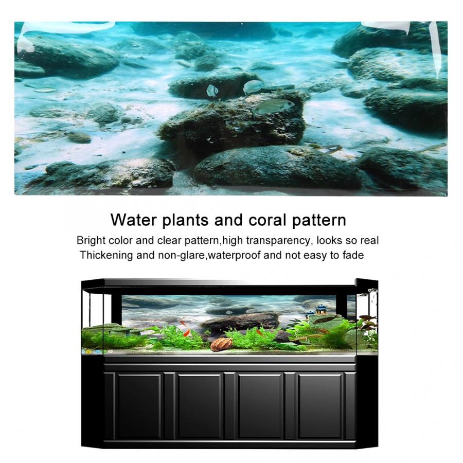 Aquarium-Hintergrund Aufkleber Aus PVC – Realistische Unterwasser-Deko In Verschiedenen Größen