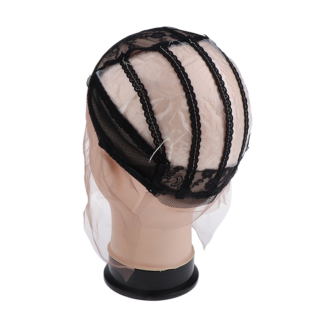 Ondetecteerbaar Lace Front Pruik Cap Voor Het Maken Van Pruiken Met Verstelbare Bandjes Zwarte Kleur