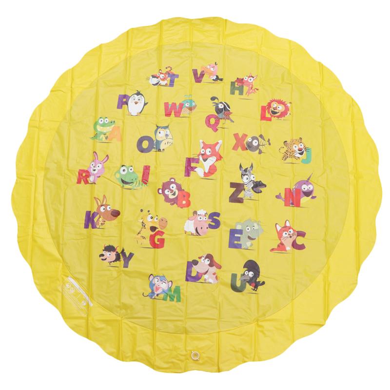 170cm Kids Water Spray Mat Sprinkler Pad Mat Children Summer Outdoor Water Splash Play Mat Lawn Inflatable Cushion Toy: Yellow