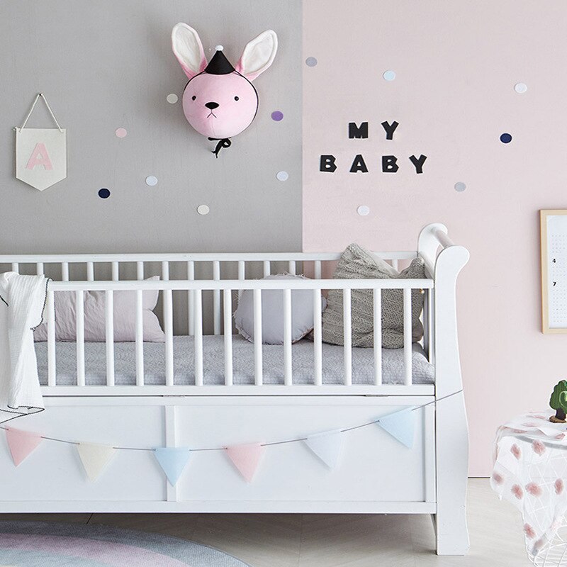 Tête d'animal décoration murale jouets en peluche peluche licorne cerf éléphant têtes tenture murale enfants chambre décoration bébé pépinière décor