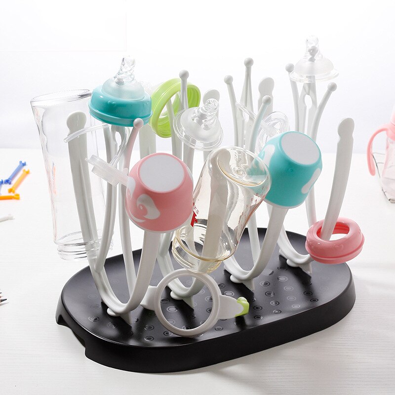 Babyflaskor torkställ kopp rengöring torktumlare dränering förvaringsställ trädform rack för babyflaskor avtagbar yhz 030: Yhz 030d