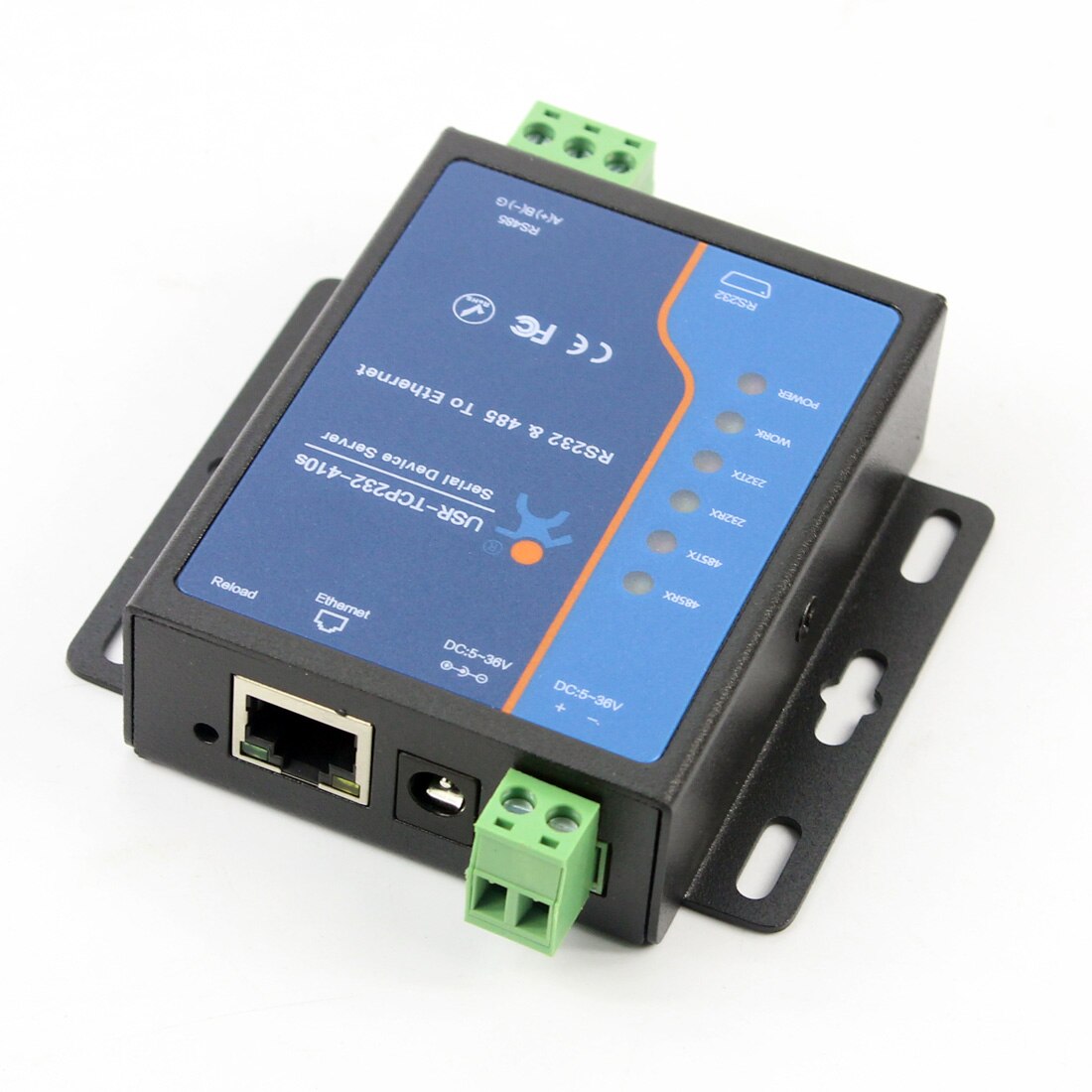 USR-TCP232-410S Terminal Voeding RS232 RS485 Naar Tcp/Ip Converter Seriële Ethernet Seriële Server Modbus Tcp/Httpd Client