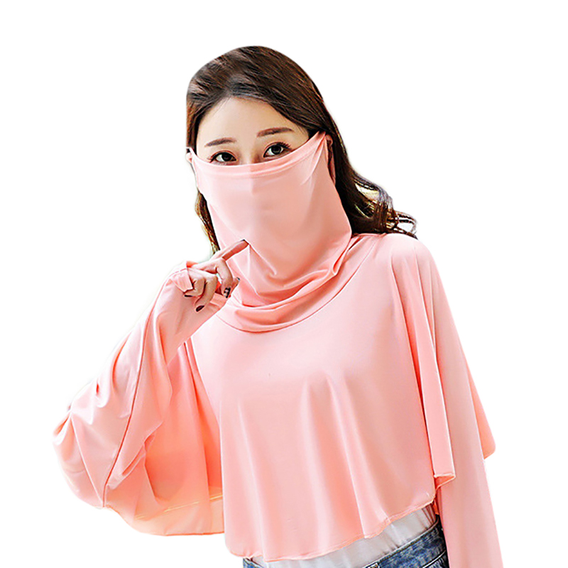 Outdoor Anti-Muggen Shirt Met Gezichtsmasker Sneldrogende Zon beschermende Kleding UV Ademend Shawl