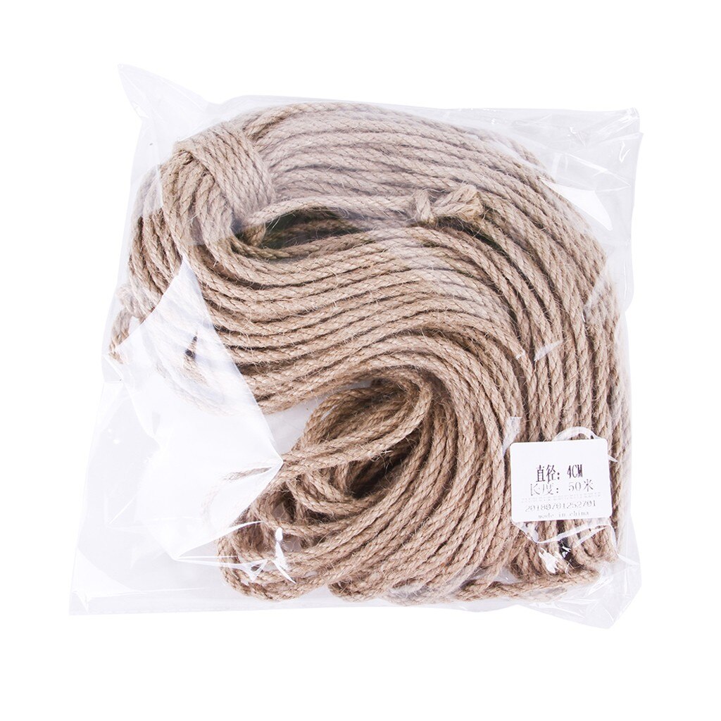 Corda di sisal albero di gatto tiragraffi fai-da-te giocattolo gatto arrampicata telaio di ricambio corda gambe da scrivania corda per legare per gatto affilare artiglio