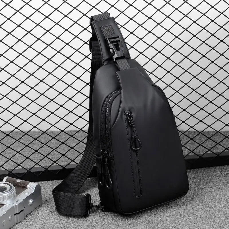 1 Heren Fietsende Heren Tas Usb Opladen Multifunctionele Borsttas Mode Eenvoudige Forens Lichtgewicht Schouder Crossbody Tas
