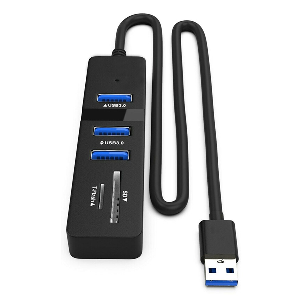 Bus-Powered Usb 3.0 3-Poort Aluminium Hub Met Sd/Tf Card Reader Combo Voor Imac M acbook Air, ma Cbook Pro, M Acbook M Ac Mini Stuks
