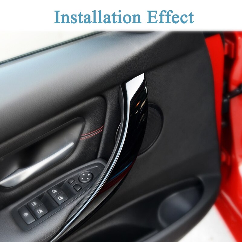 auto Sinistra Destra Interni Interno Porta Pannello Bracciolo Maniglia di tiro Della cornice di Copertura per BMW Serie 3 2012-2018 F30 f34 F35 Accessori auto