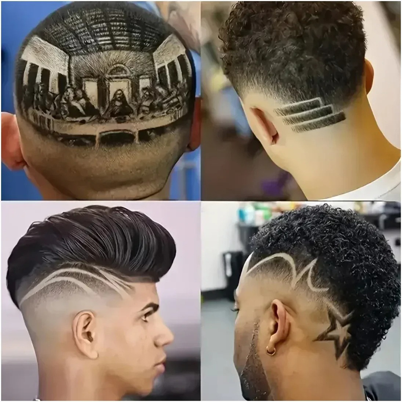Vintage T9 électrique Portable Machine de coupe de cheveux USB charge sans fil T9 tondeuse à cheveux hommes sans fil électrique tondeuse à cheveux