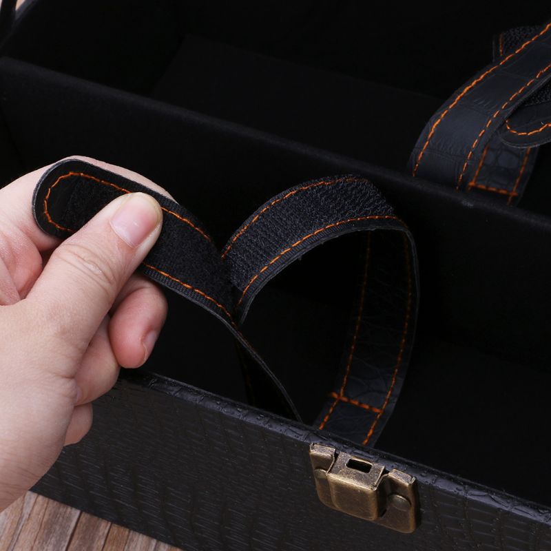 Caja de cuero para botellas de vino, bolso de transporte de lujo, organizador de Estuche De Viaje, , 2 unidades