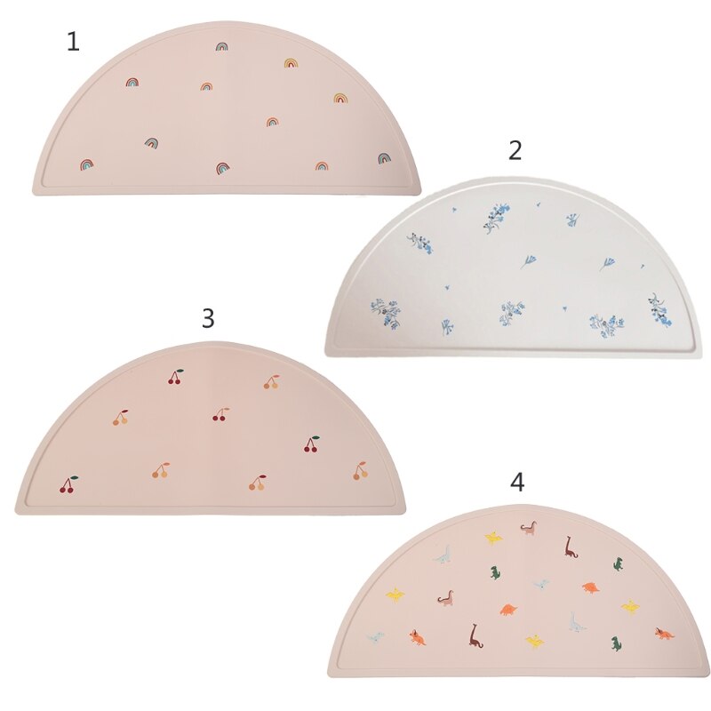 Tapis de Table en Silicone antidérapant facile à nettoyer pour tout-petit, napperon de alimentaire, appareil de salle à manger pour bébé