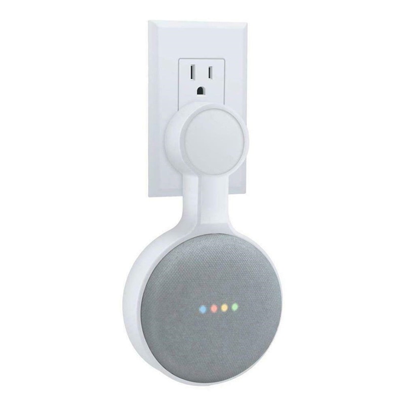 Mini Outlet Wall Mount Stand Hanger Holder Voor Google Home Home Huis Mini Wall Mount Houder Domotica Smart thuis: White