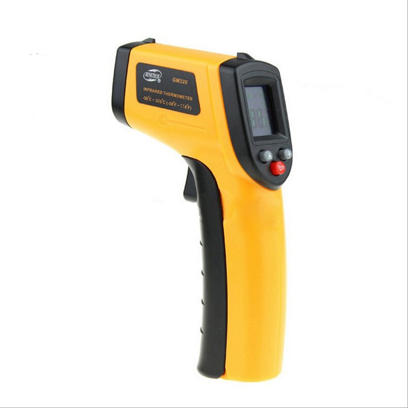 Infrared thermometer industrial high-precision hand-held household high-temperature oil temperature gun electronic thermometer