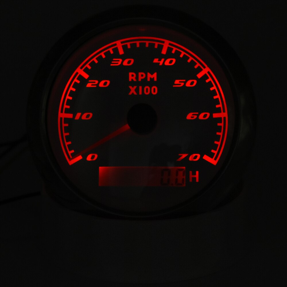 85mm contagiri per barche per auto contagiri marino con contaore LCD 3000 4000 6000 7000 8000 RPM contagiri per barche Toerenteller