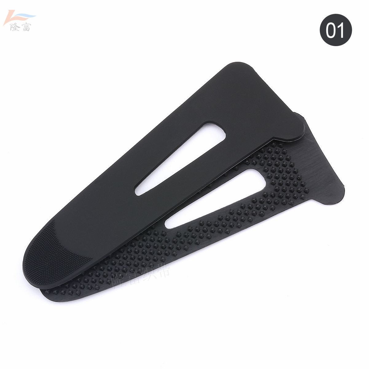 2 set/förpackning kardborreband självhäftande fästanordning klädmanschetter fästhållare syverktyg 9 x 3cm: Ljusgrå
