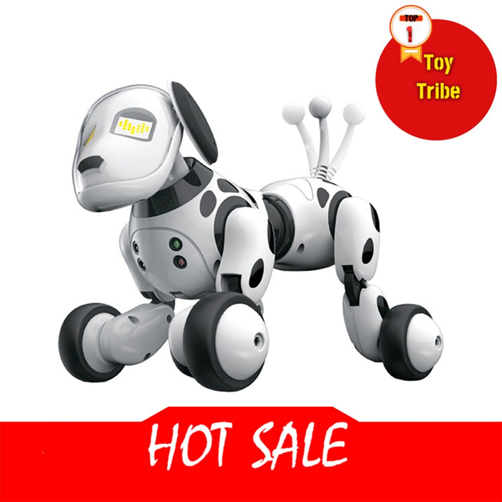 Perro Robot inteligente con Control remoto para niños, juguete electrónico de Perro Robot con voz, 2,4G